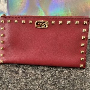 Michael Kors Leather Wristlet/Clutch
